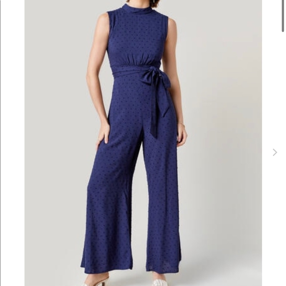 Francesca‘s blue jumpsuit